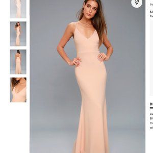 Lulu's Infinite Glory Blush Pink Maxi Dress